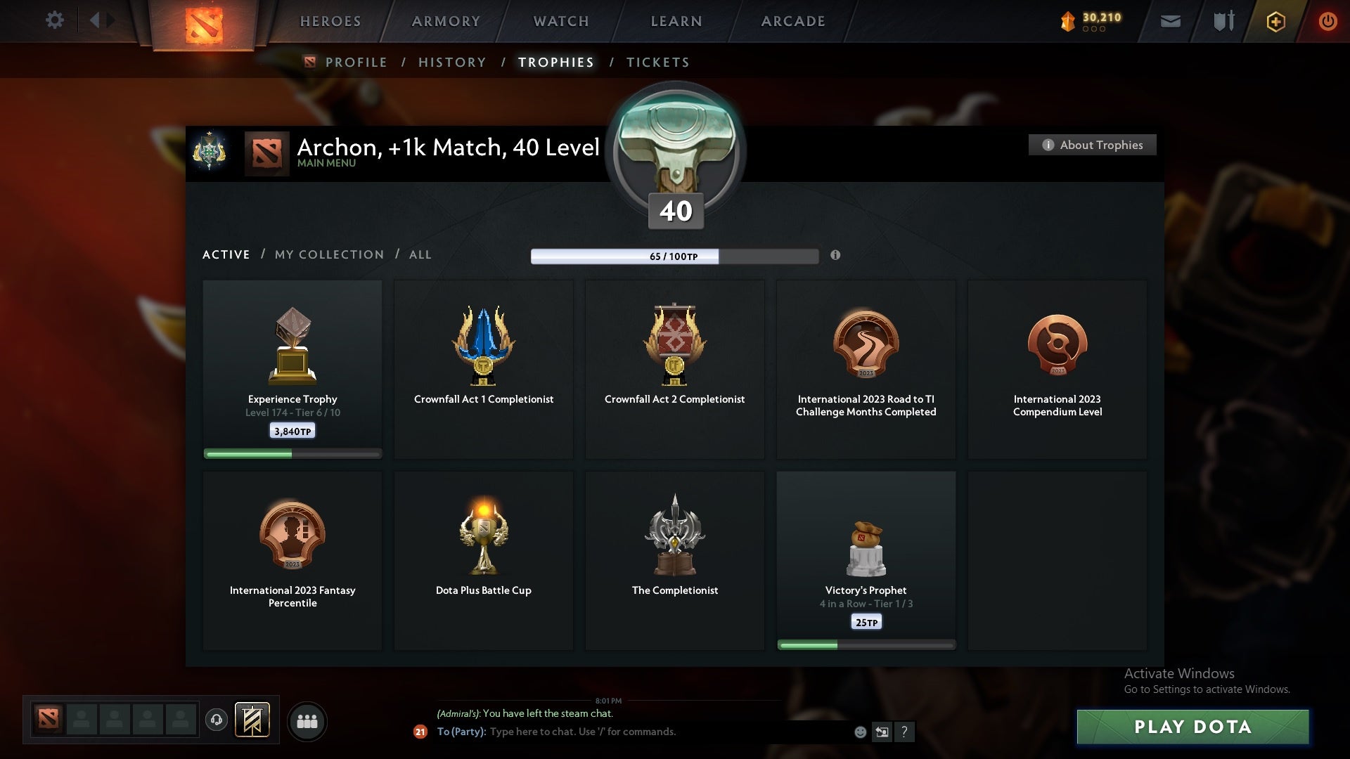 Archon I | MMR: 2308 - Behavior: 12000 - Communication: 11982