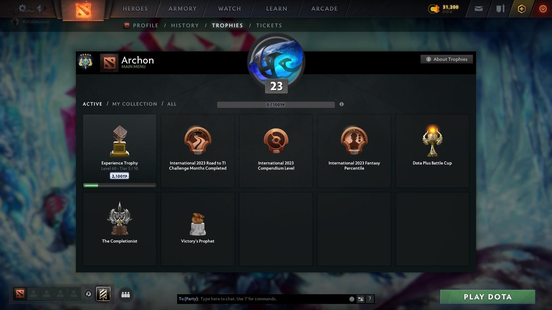 Archon V | MMR: 2872 - Behavior: 9726 - Communication: 9726