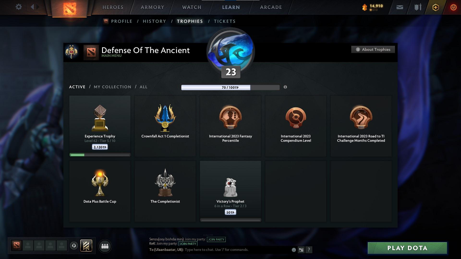 Legend II | MMR: 3271 - Behavior: 10173 - Communication: 10173