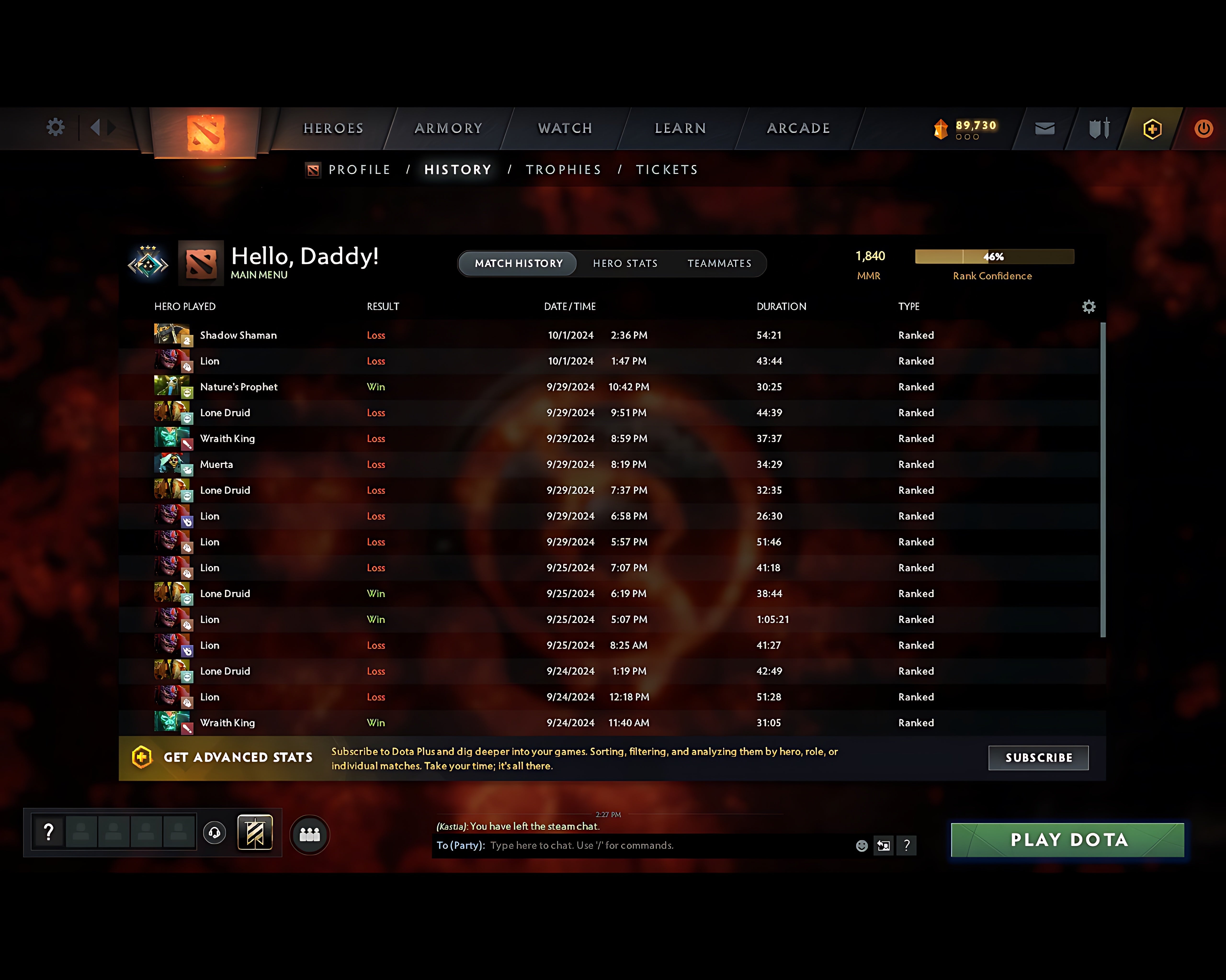 Crusader III | MMR: 1840 - Behavior: 9461 - Communication: 9461