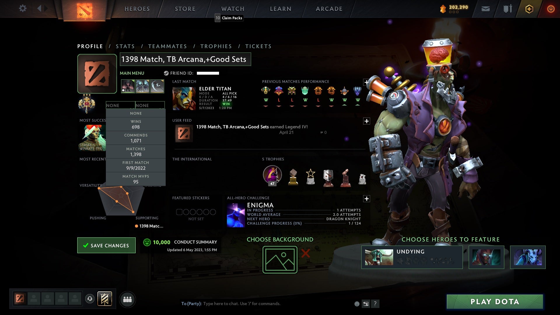 Legend III | MMR: 3480 - Behavior: 10000