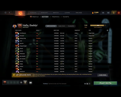 Immortal | MMR: 7293 - Behavior: 11365 - Communication: 11365