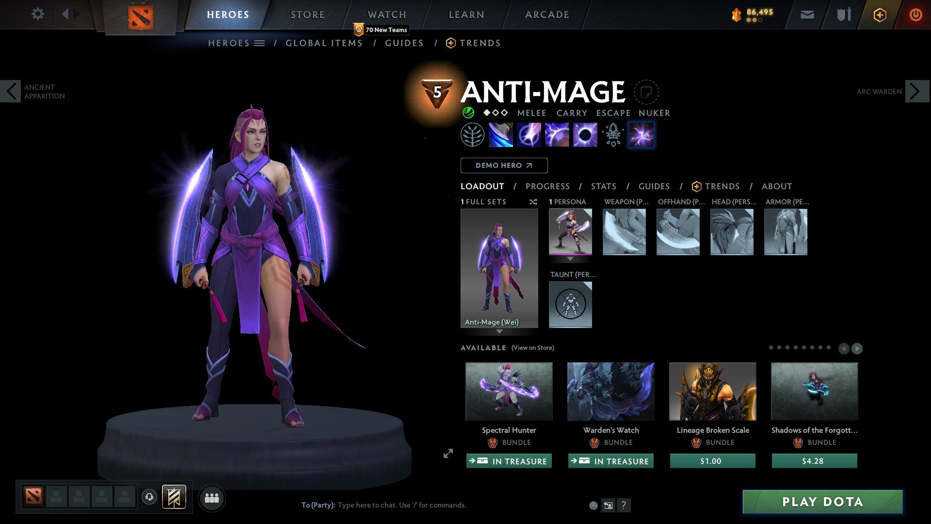 Ancient V | MMR: 4518 - Behavior: 10000