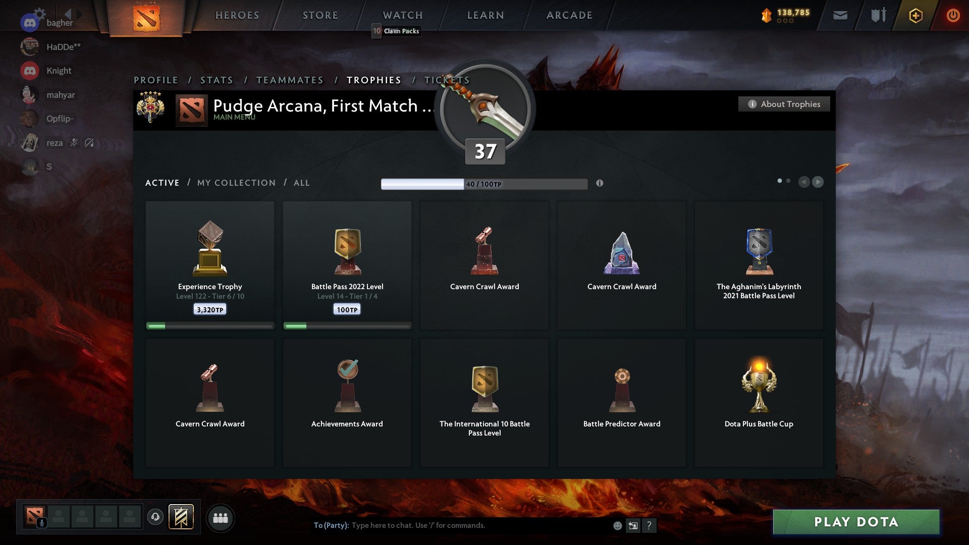 Legend V | MMR: 3706 - Behavior: 9350