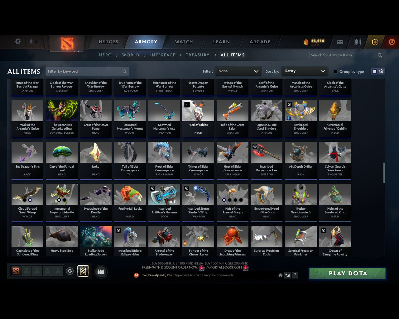 Immortal | MMR: 7516 - Behavior: 11813 - Communication: 11813