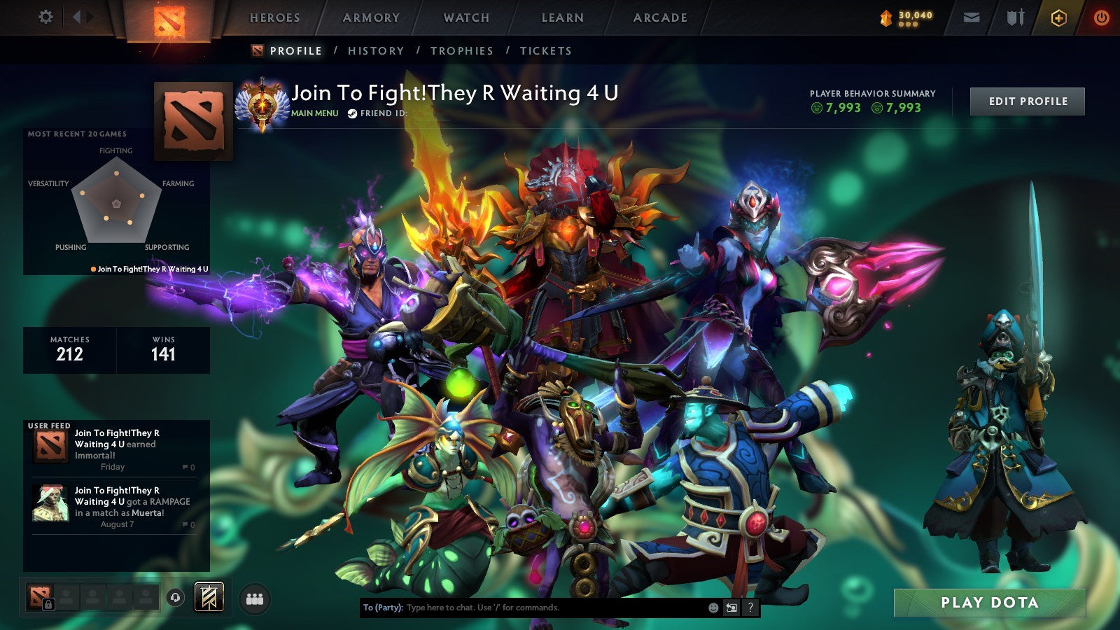 MMR: 6134 - Behavior: 7993