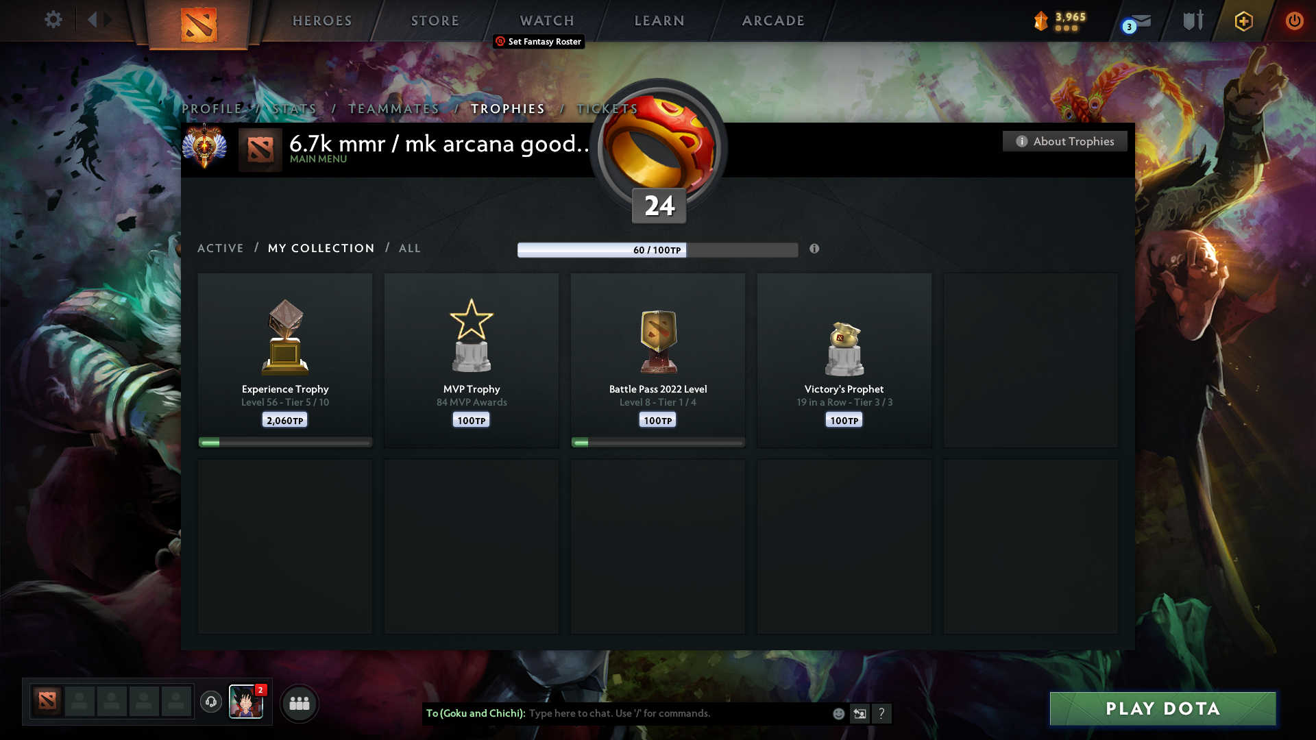 Immortal | MMR: 6752 - Behavior: 10000