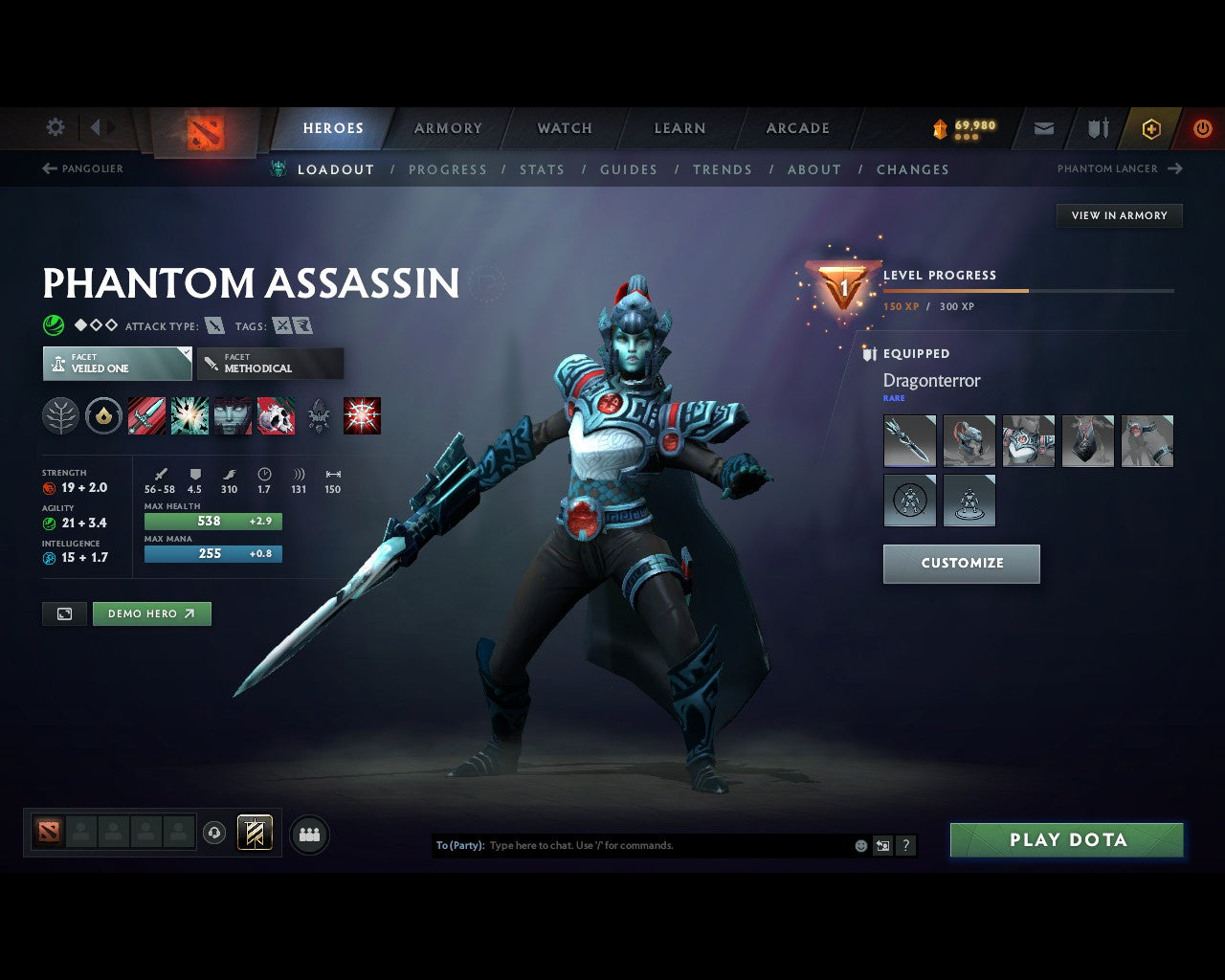 Legend I | MMR: 3110 - Behavior: 9170 - Communication: 9170