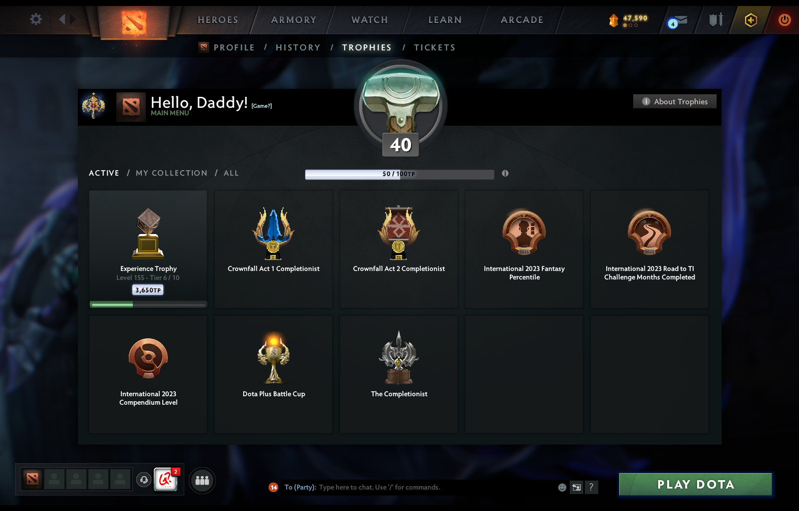 Legend I | MMR: 3107 - Behavior: 11345 - Communication: 11345