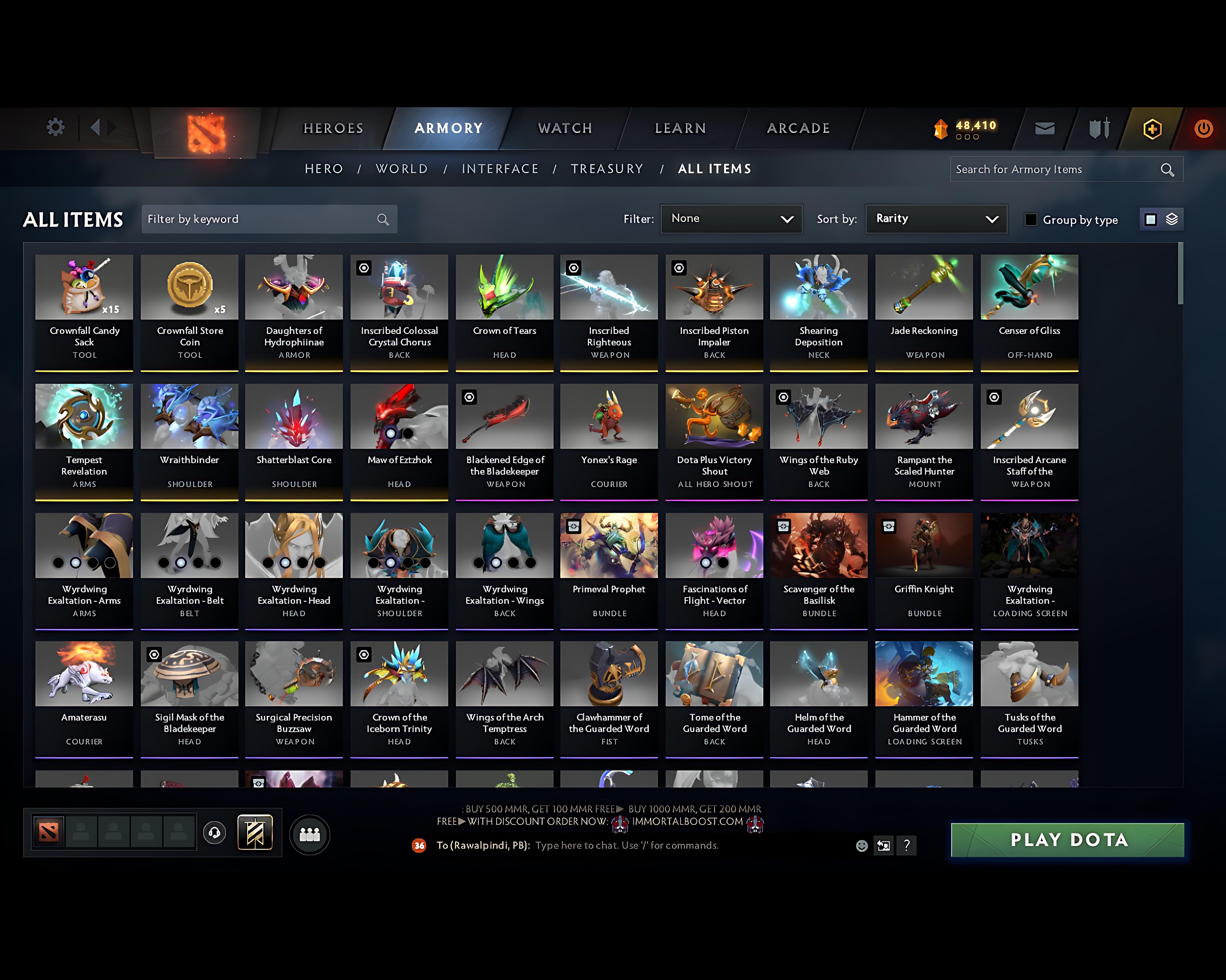 Immortal | MMR: 7516 - Behavior: 11813 - Communication: 11813