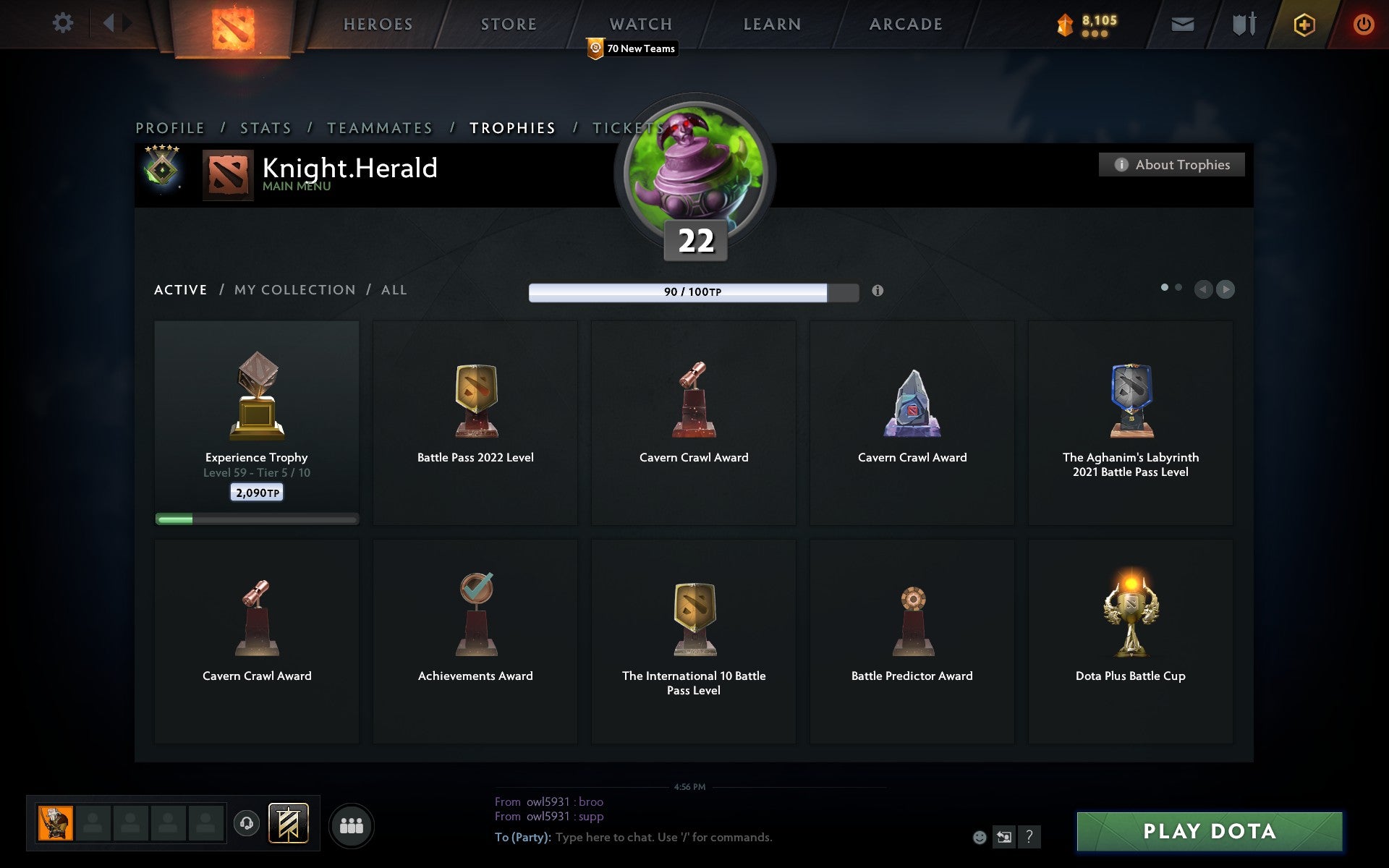 Herald V | MMR: 608 - Behavior: 9775