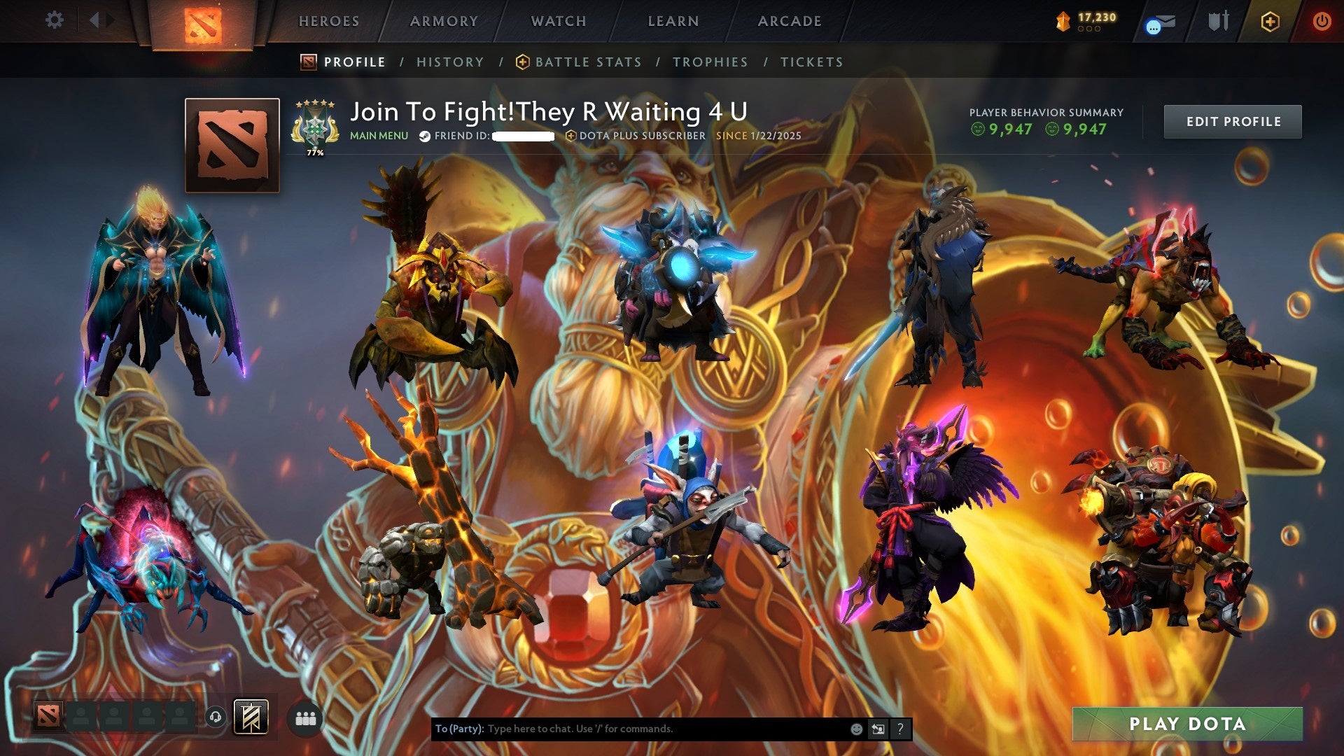 Archon V | MMR: 3045 - Behavior: 9947 - Communication: 9947 – VikingDOTA