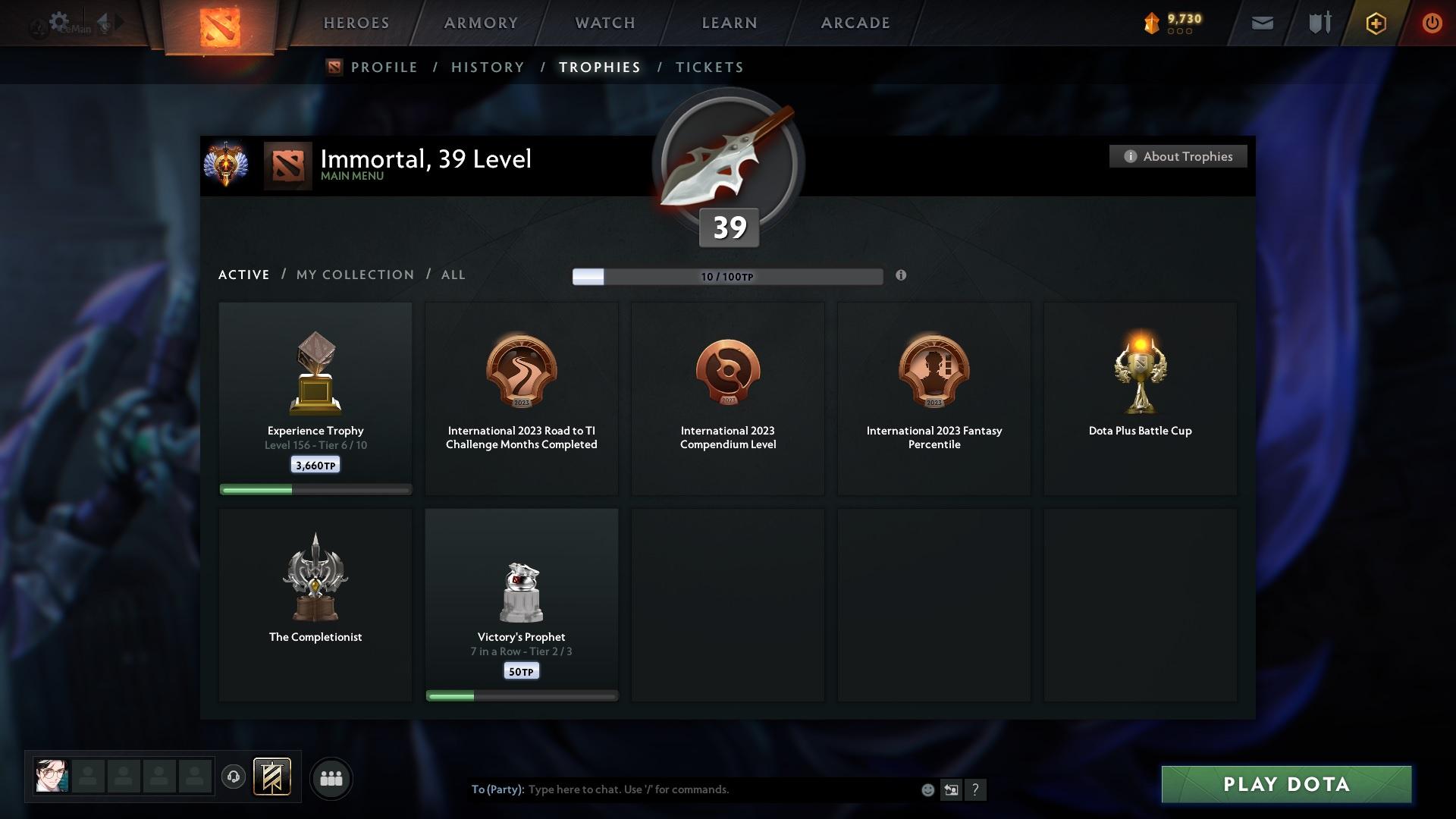 Immortal | MMR: 5646 - Behavior: 11915 - Communication: 11915