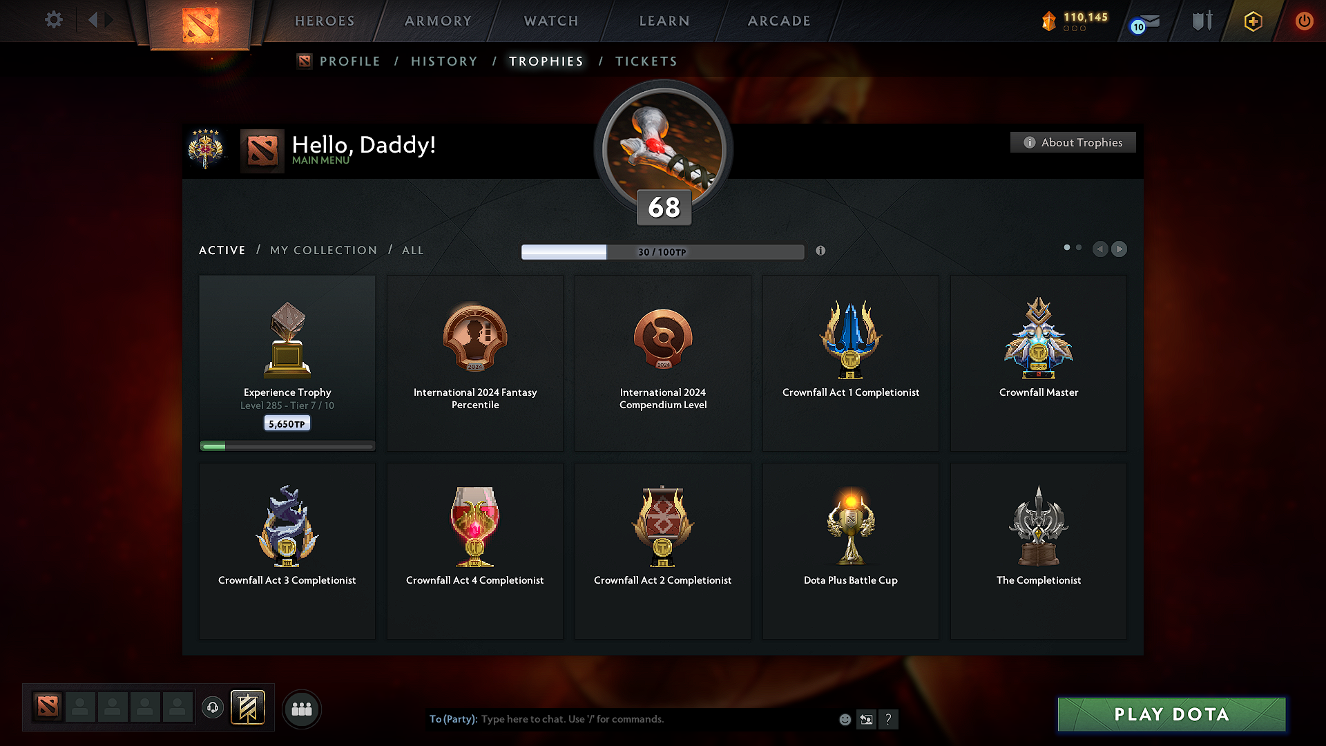 Legend V | MMR: 3751 - Behavior: 11036 - Communication: 10716