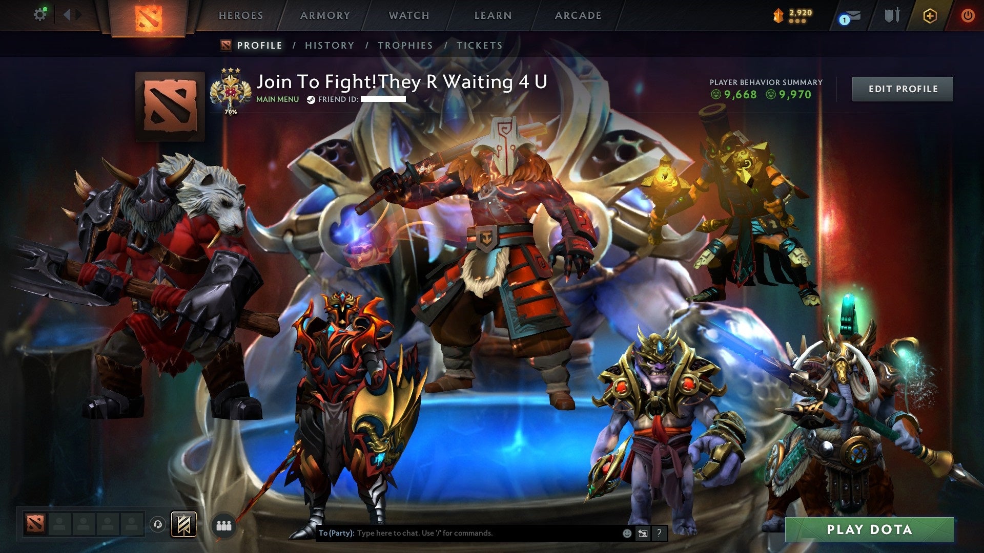 MMR: 3497 - Behavior: 9970