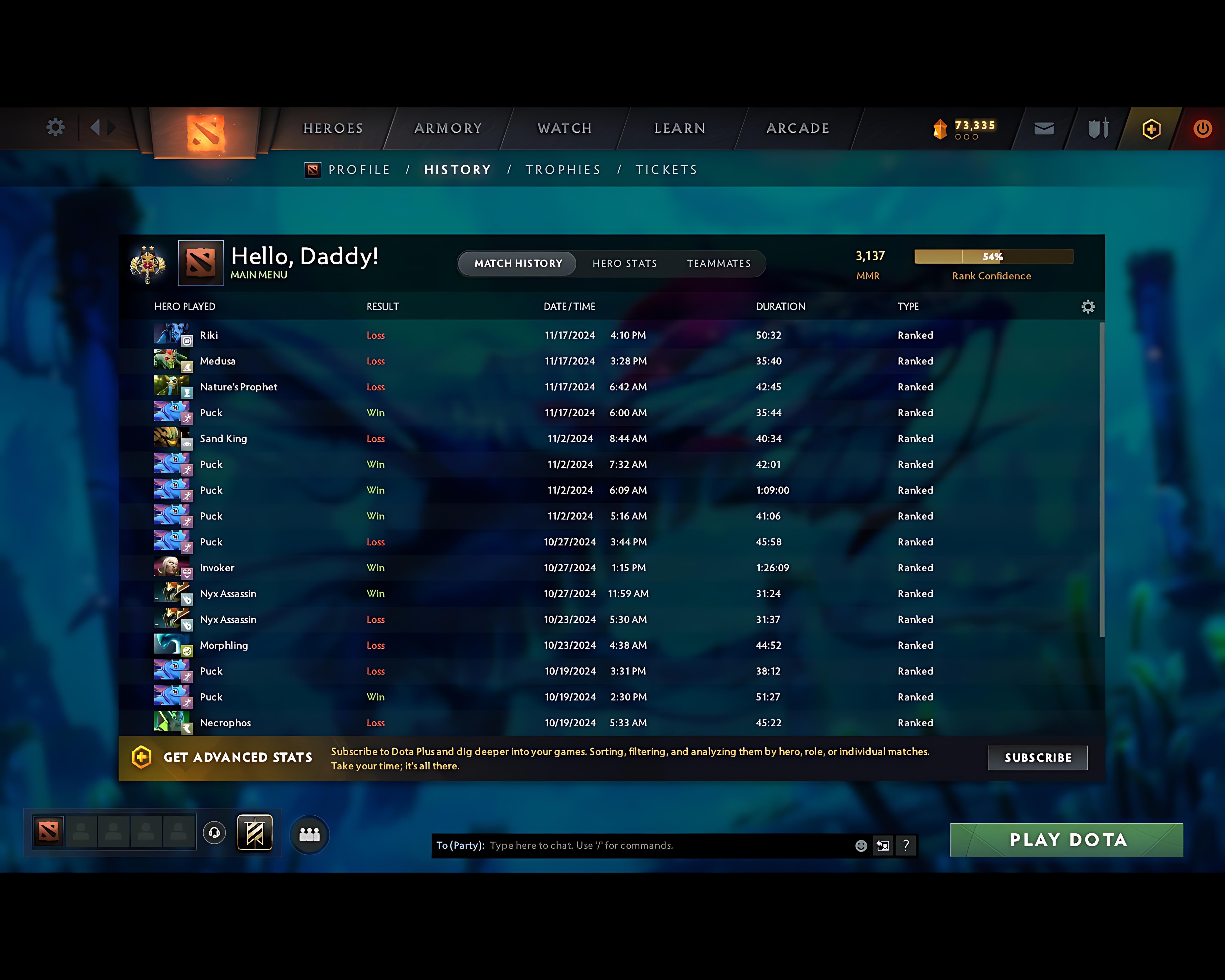 Legend II | MMR: 3137 - Behavior: 9540 - Communication: 9540