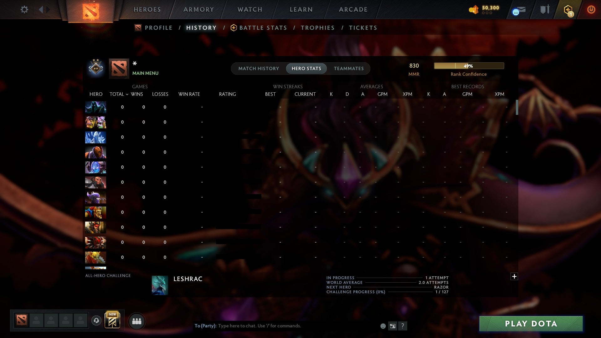 MMR: 830 - Behavior: 10433