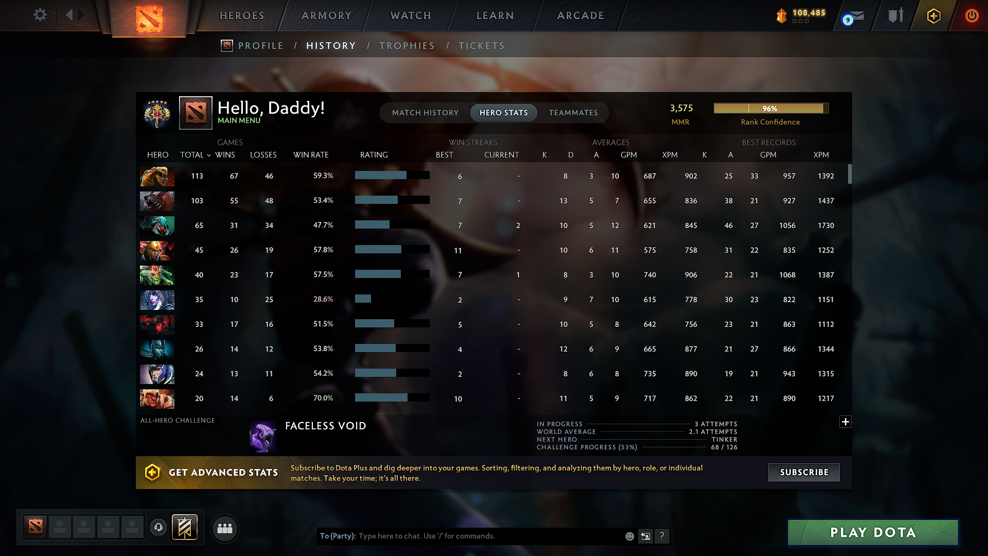 Legend V | MMR: 3575 - Behavior: 8180 - Communication: 8180