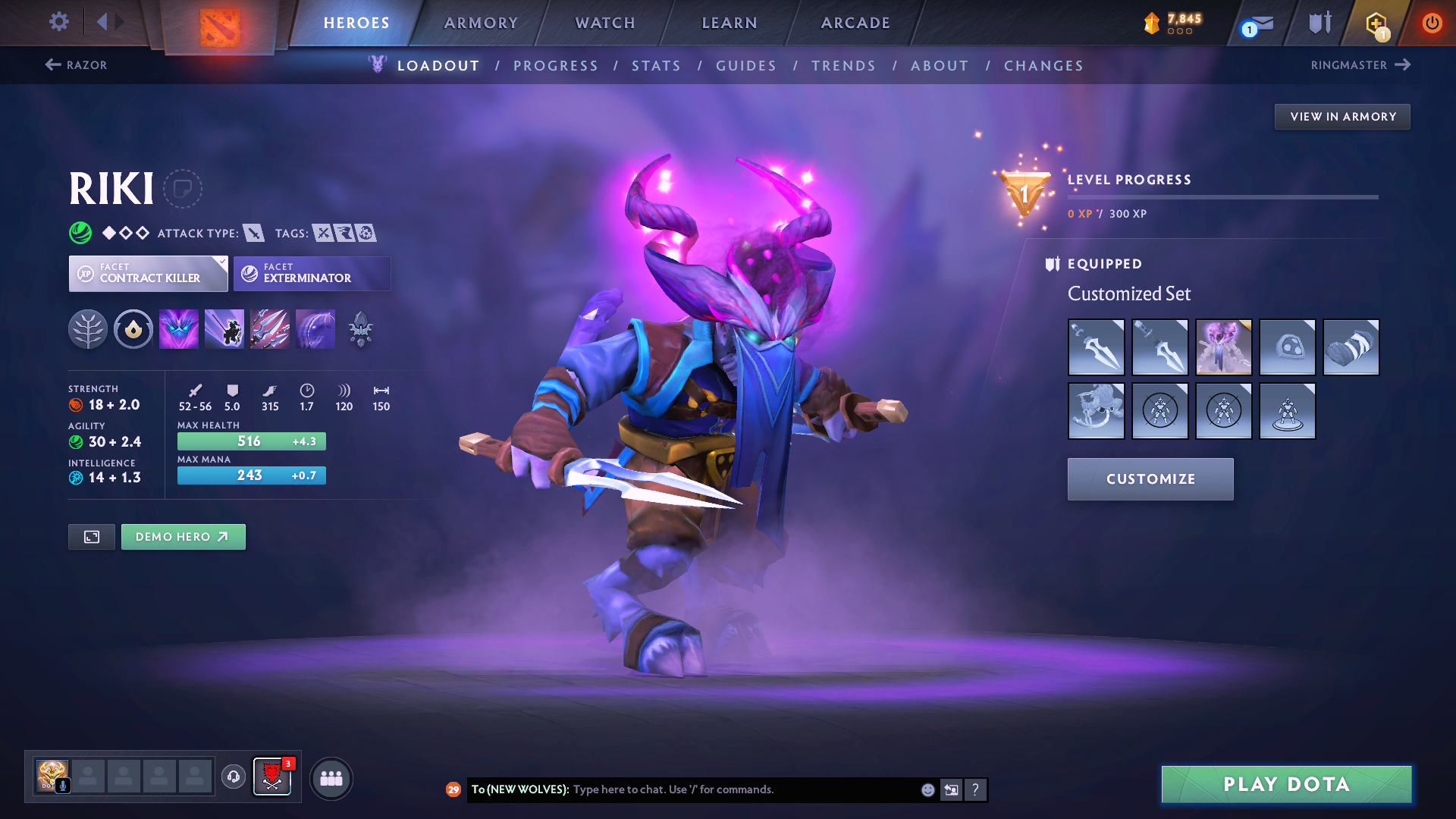 Legend I | MMR: 3130 - Behavior: 8314 - Communication: 8314