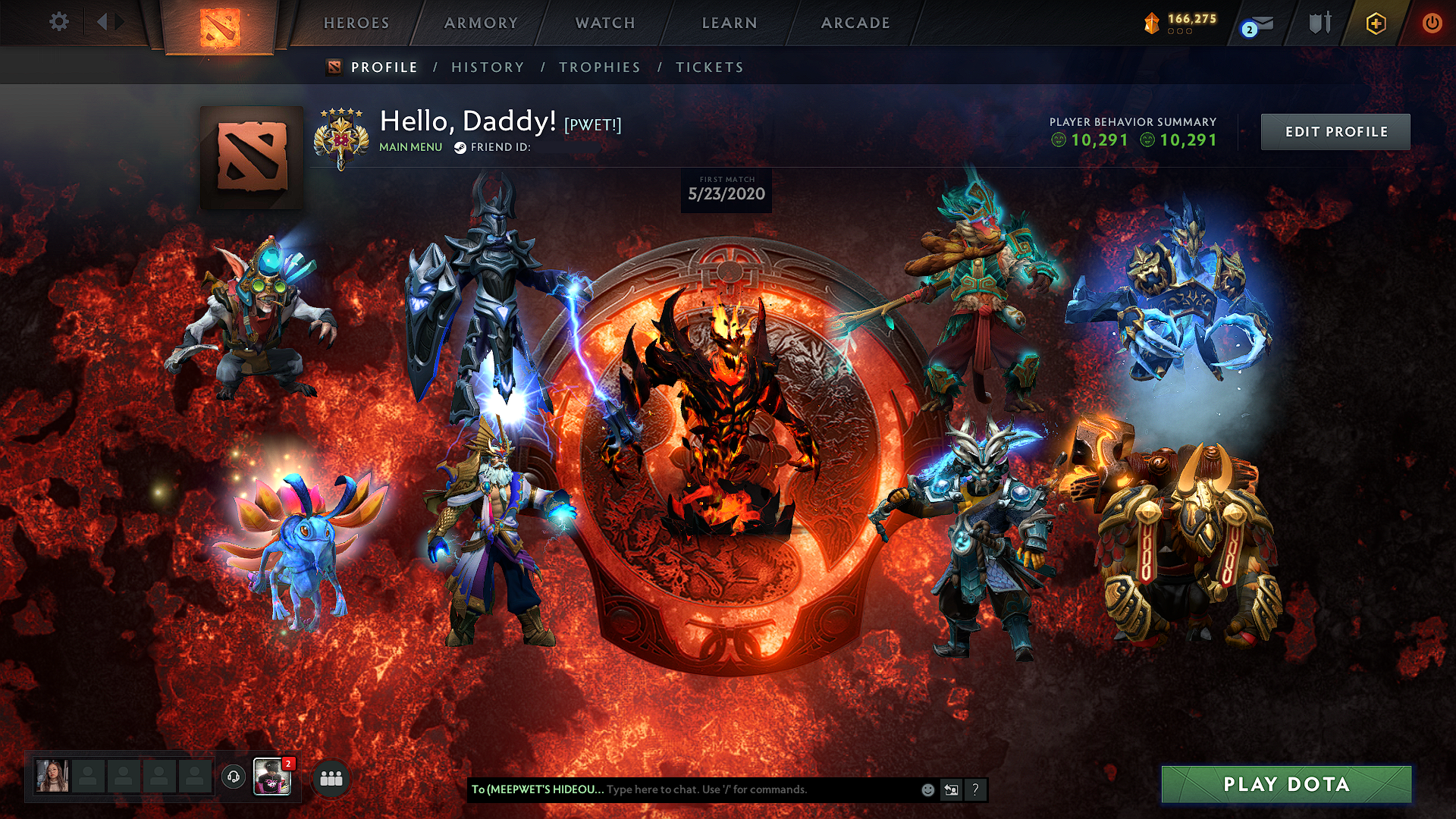 Legend V | MMR: 3657 - Behavior: 10291 - Communication: 10291