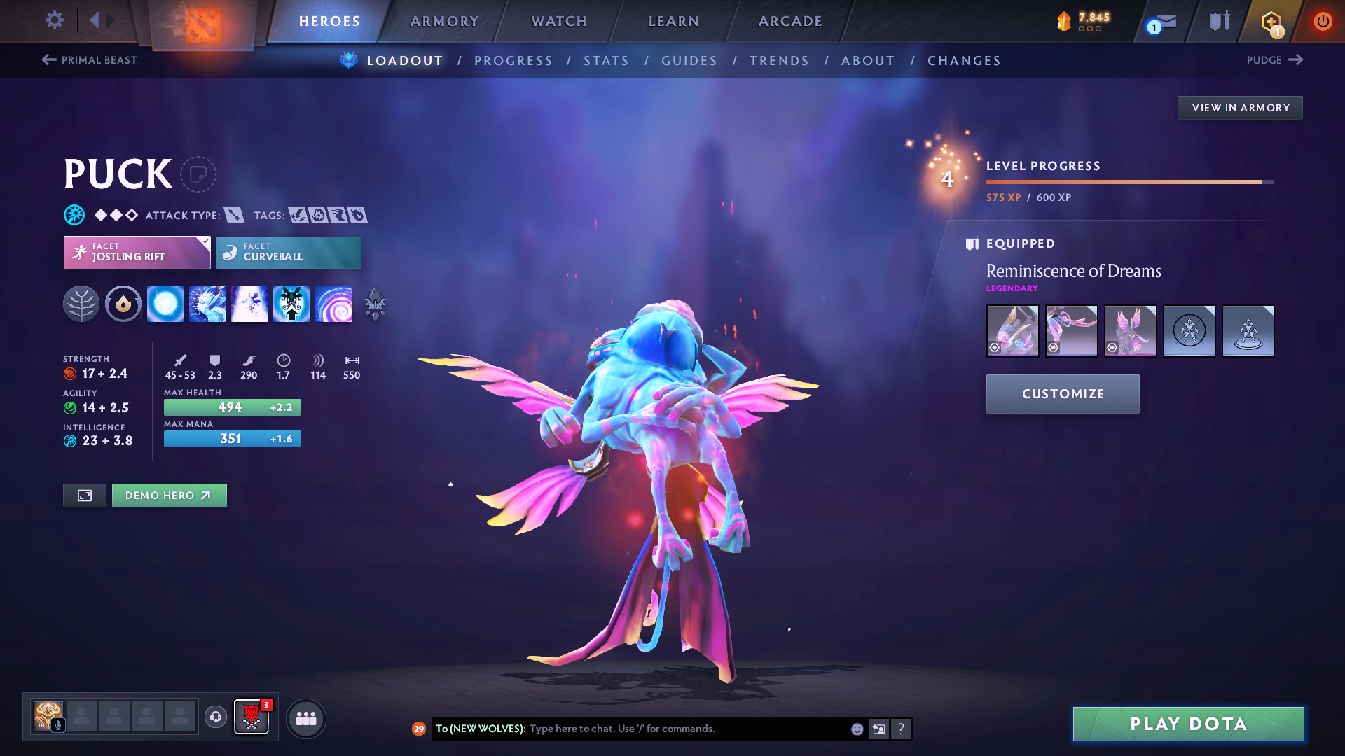 Legend I | MMR: 3130 - Behavior: 8314 - Communication: 8314