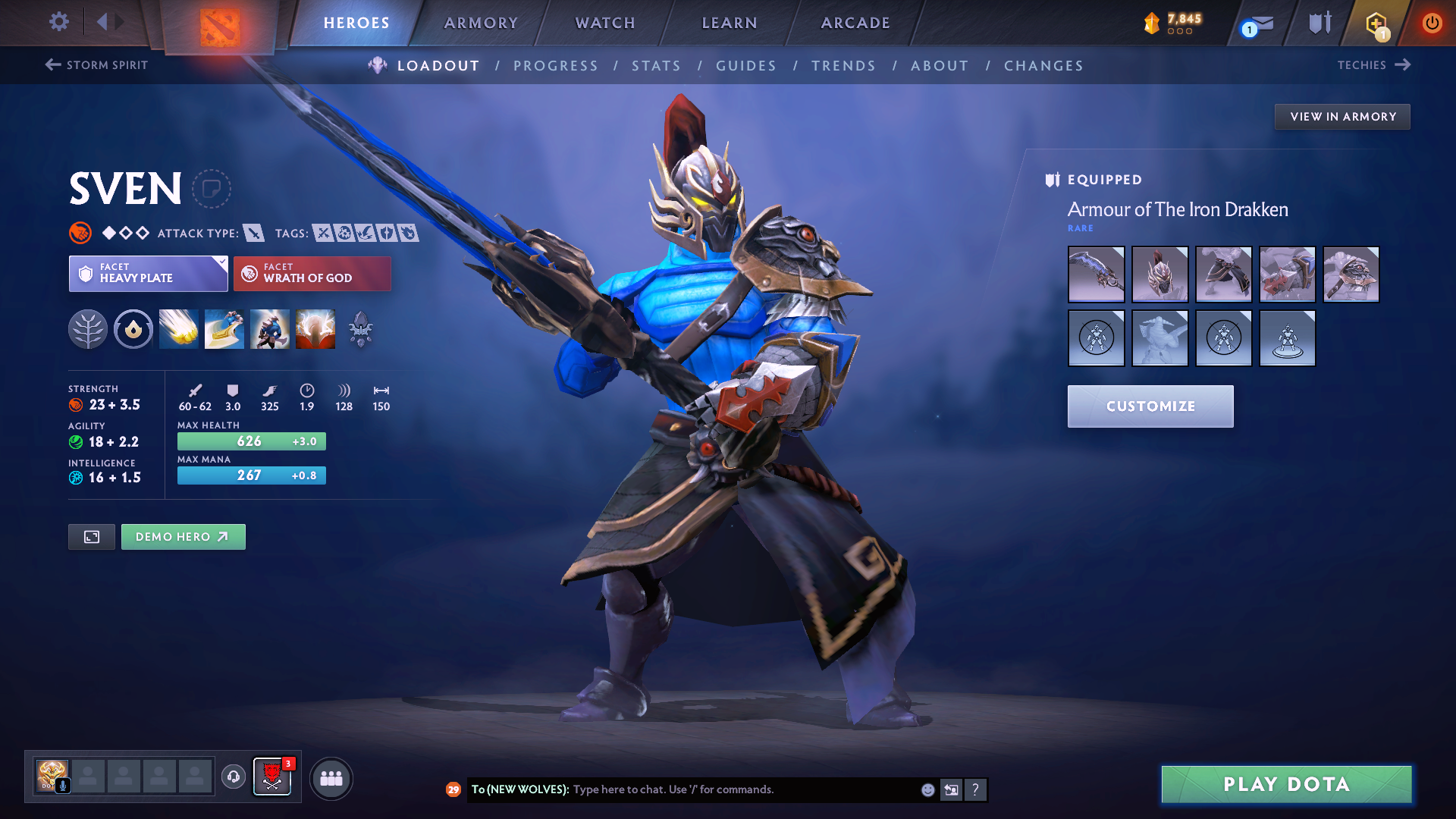 Legend I | MMR: 3130 - Behavior: 8314 - Communication: 8314