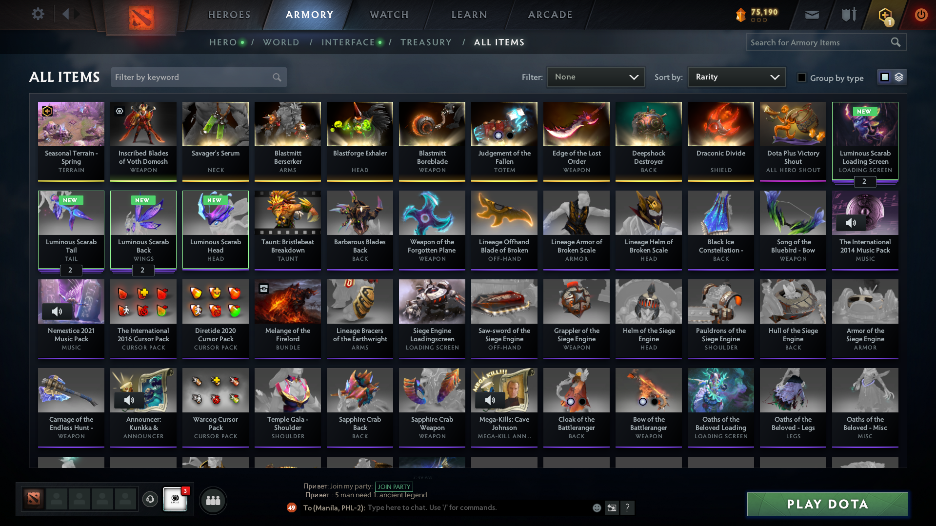 Legend III | MMR: 3417 - Behavior: 8182 - Communication: 8182