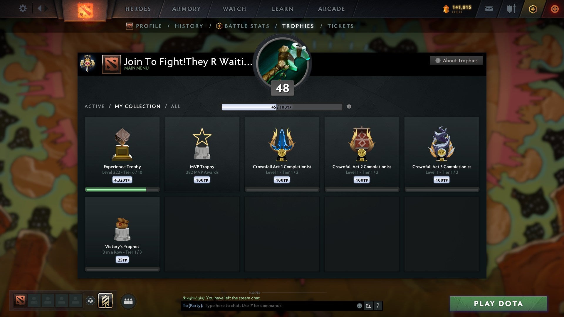 Legend III | MMR: 3402 - Behavior: 12000 - Communication: 12000