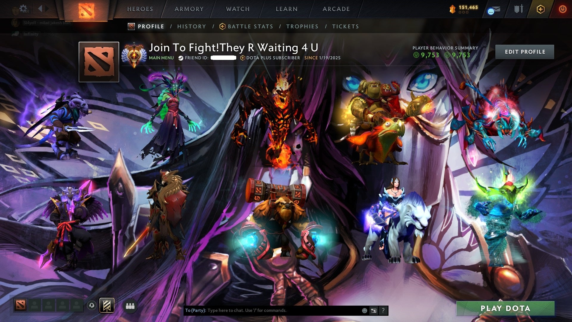 Immortal | MMR: 6422 - Behavior: 9753 - Communication: 9753