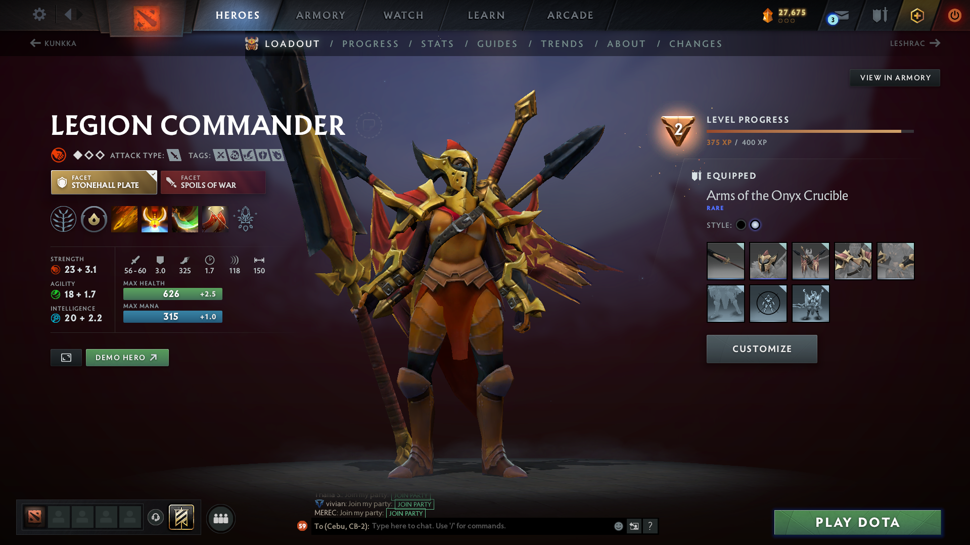 Legend V | MMR: 3667 - Behavior: 8666 - Communication: 8666