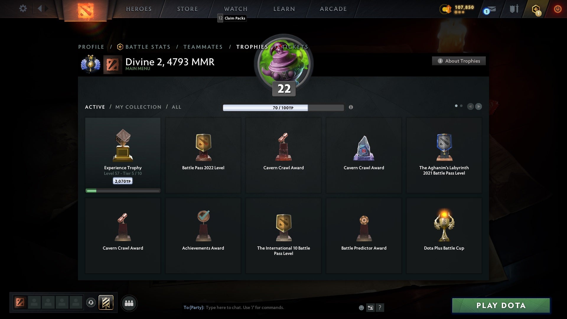 Divine II | MMR: 4793 - Behavior: 10000