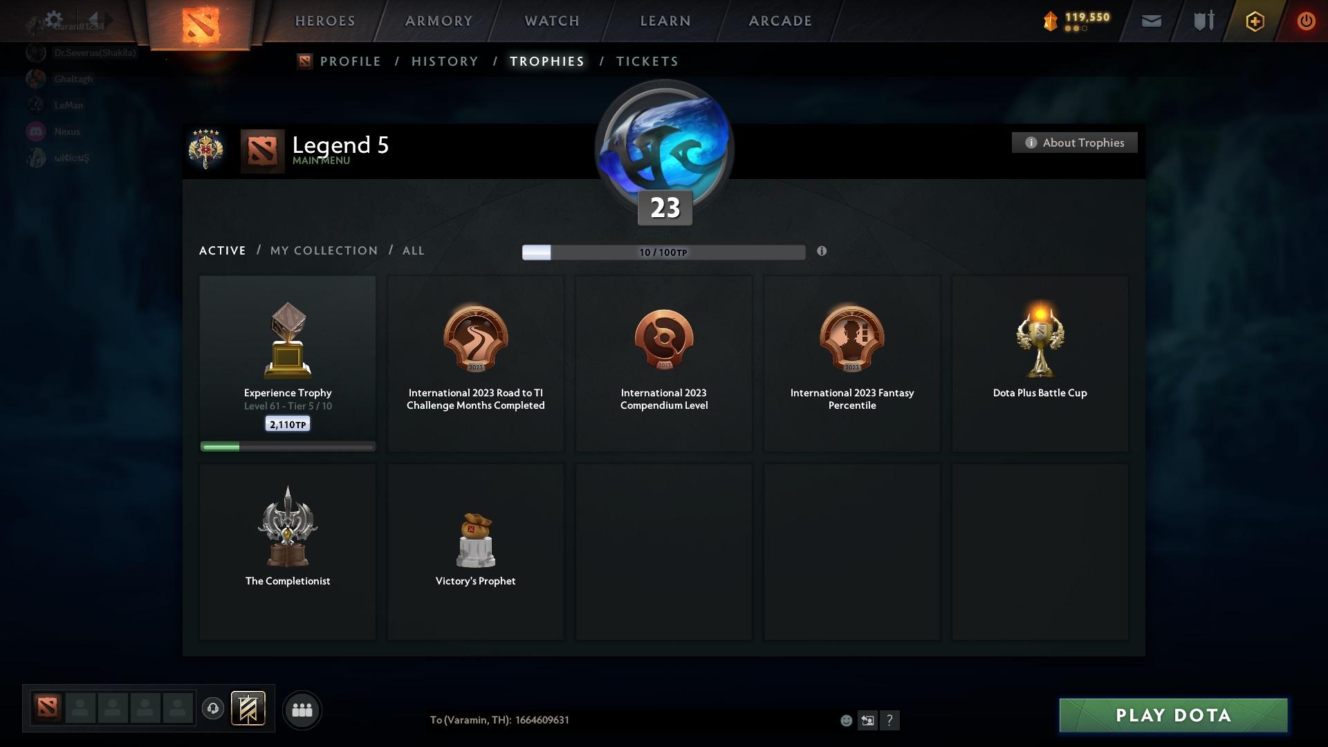 Legend V | MMR: 3793 - Behavior: 9144 - Communication: 9144