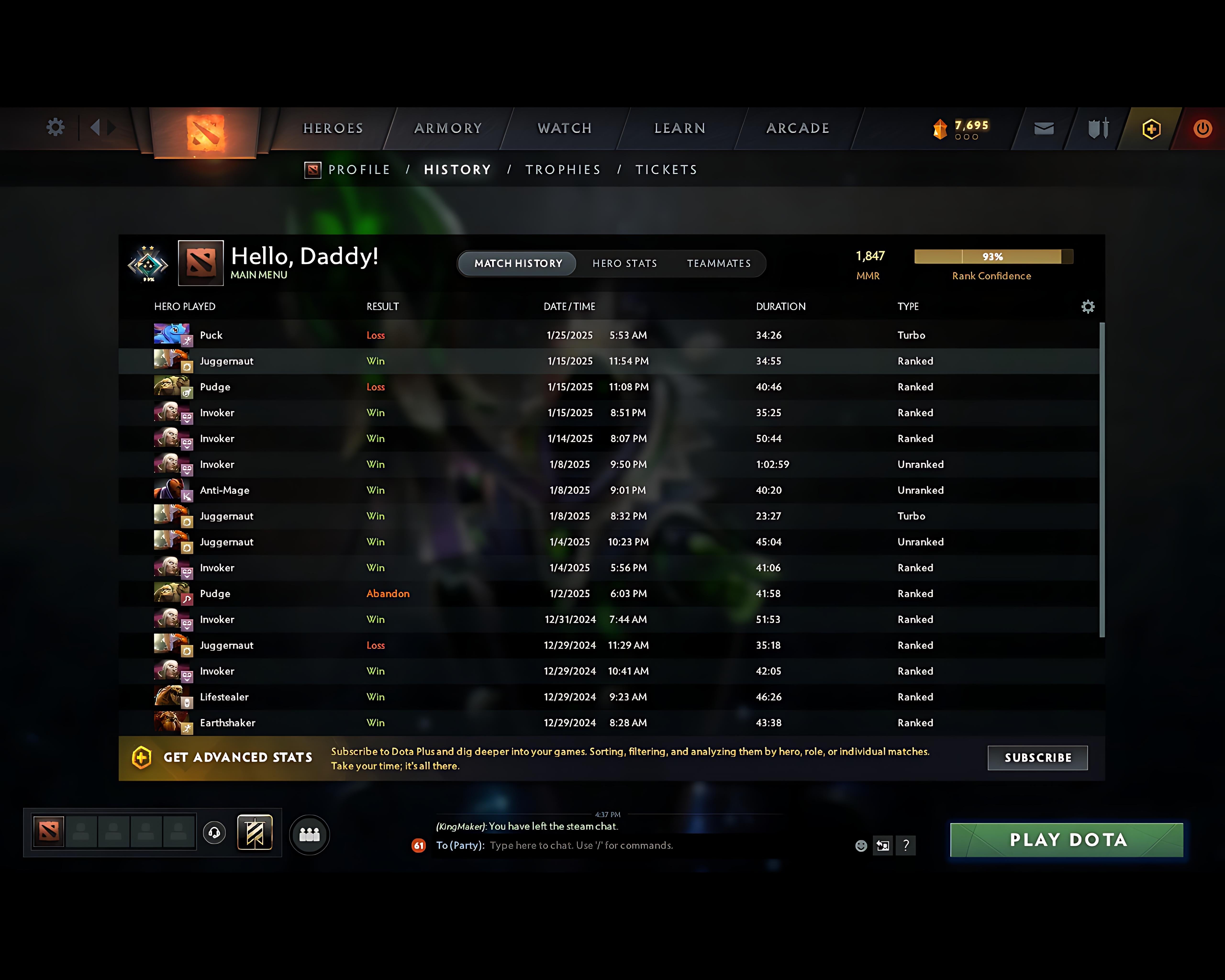 Crusader II | MMR: 1847 - Behavior: 11003 - Communication: 11003