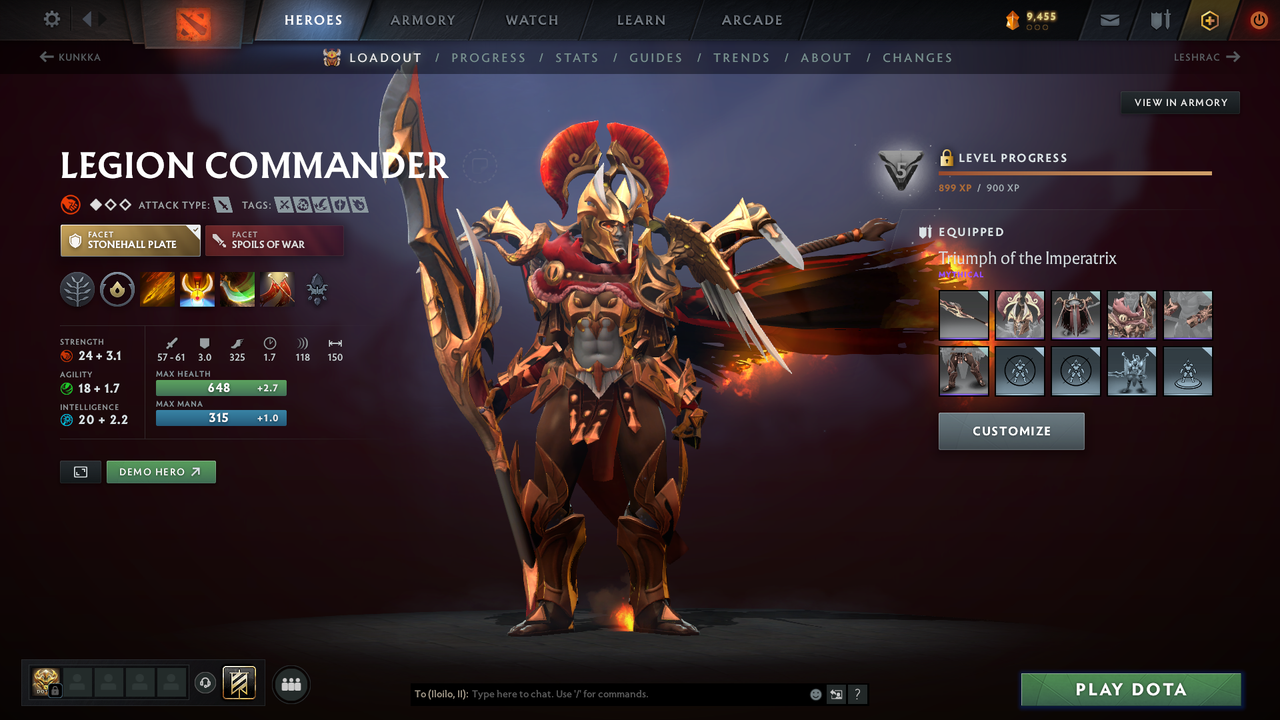 Legend I | MMR: 3148 - Behavior: 11650