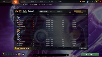 Legend II | MMR: 3254 - Behavior: 9459