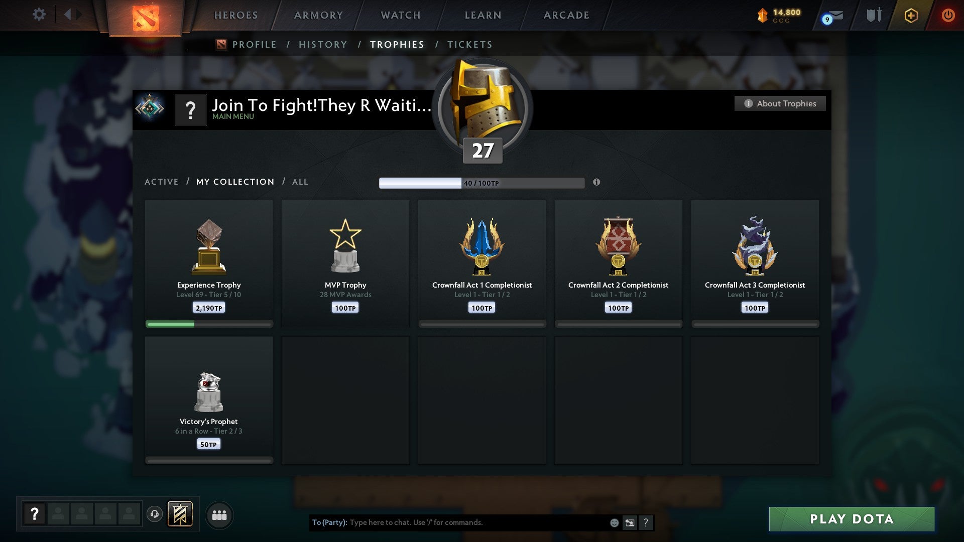 Crusader I | MMR: 1611 - Behavior: 10641 - Communication: 10246