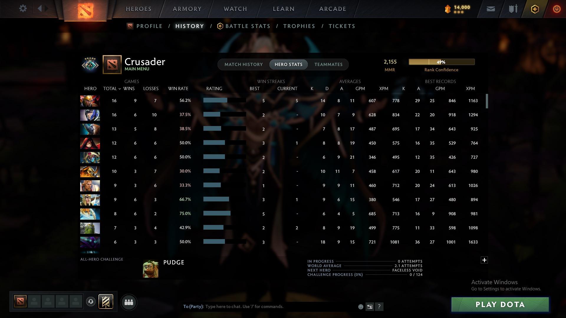 Crusader V | MMR: 2155 - Behavior: 10215 - Communication: 10215