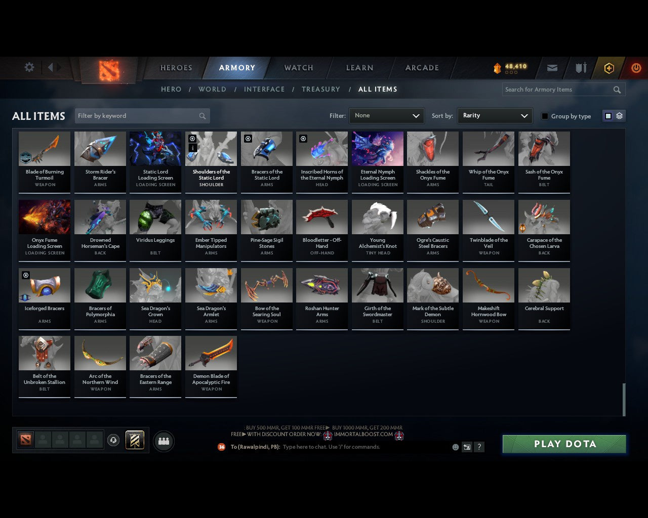 Immortal | MMR: 7516 - Behavior: 11813 - Communication: 11813