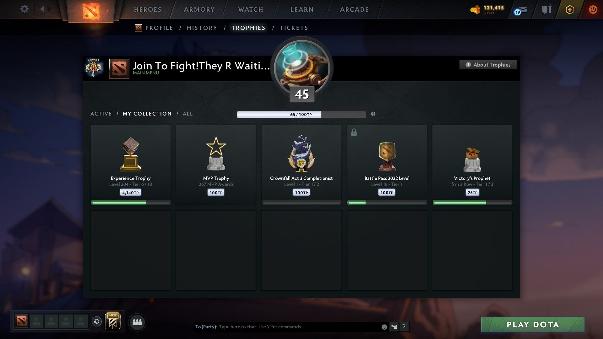 Legend V | MMR: 3721 - Behavior: 9124 - Communication: 9124