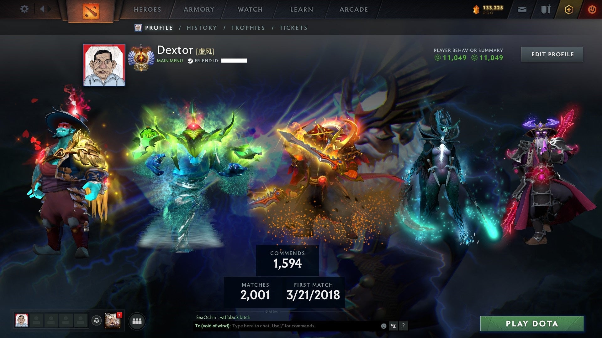 Immortal [Leaderboard] | MMR: 8681 - Behavior: 11049 - Communication: 11049