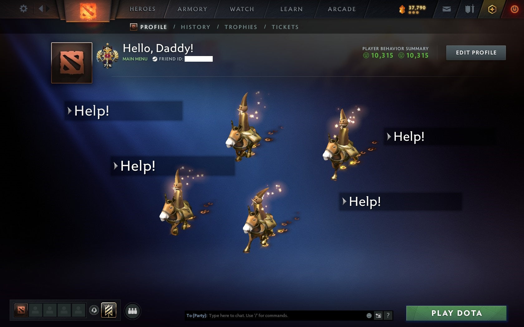 Legend I | MMR: 3190 - Behavior: 10315 - Communication: 10315