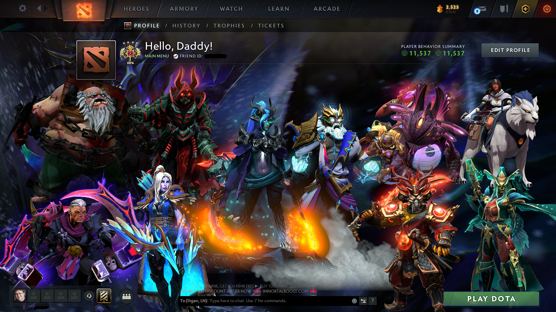 Legend IV | MMR: 3678 - Behavior: 11537 - Communication: 11537