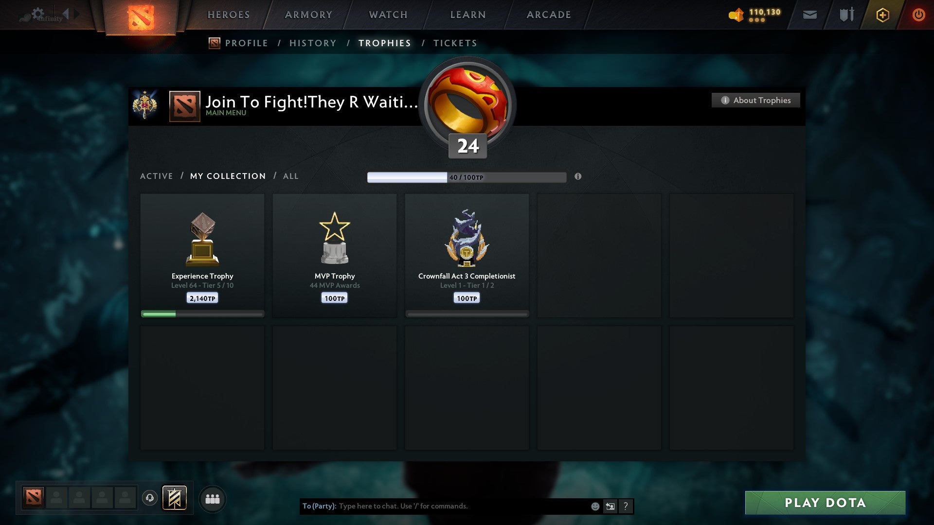 Legend I | MMR: 3065 - Behavior: 11104 - Communication: 11104