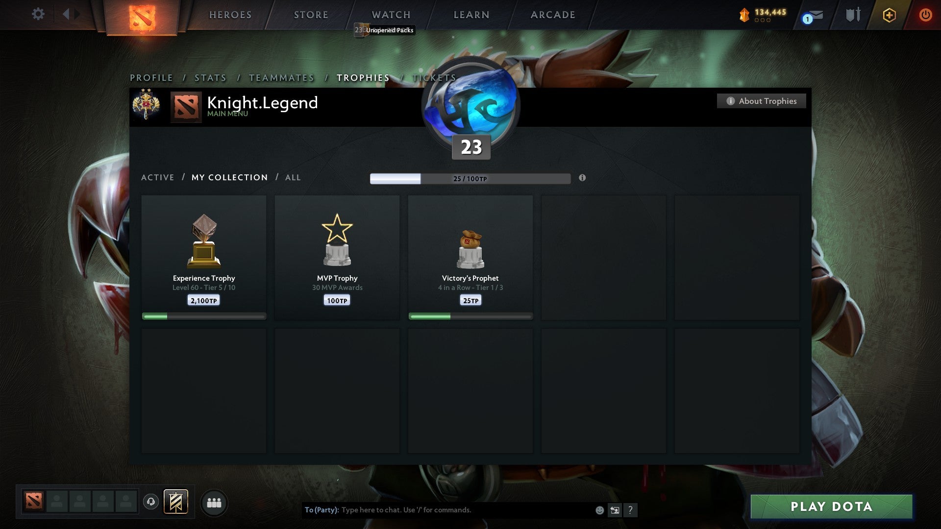 Legend II | MMR: 3260 - Behavior: 9645