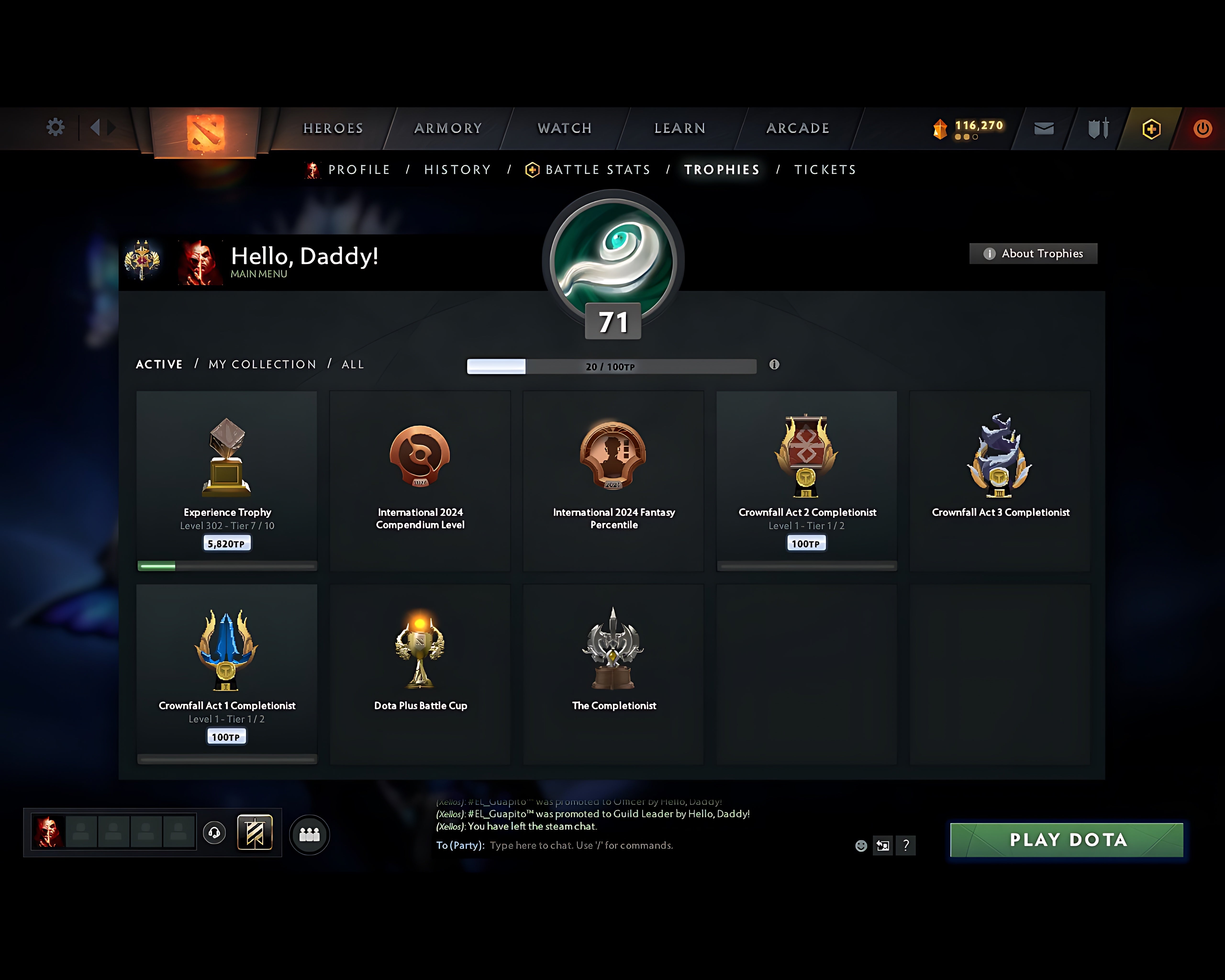 Legend II | MMR: 3213 - Behavior: 12000