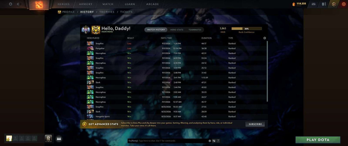 Ancient I |  MMR: 3863 - Behavior: 12000