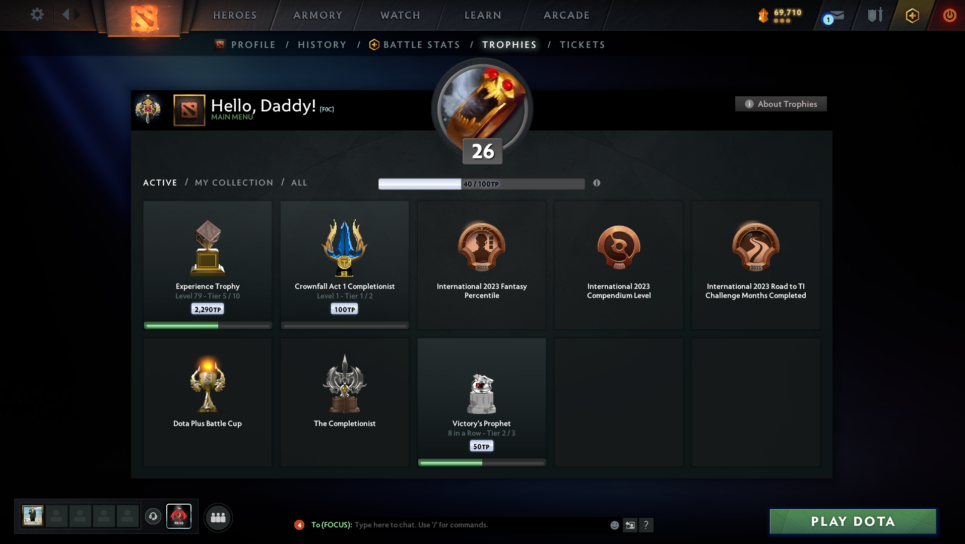 Legend I | MMR: 3133 - Behavior: 10776 - Communication: 10776