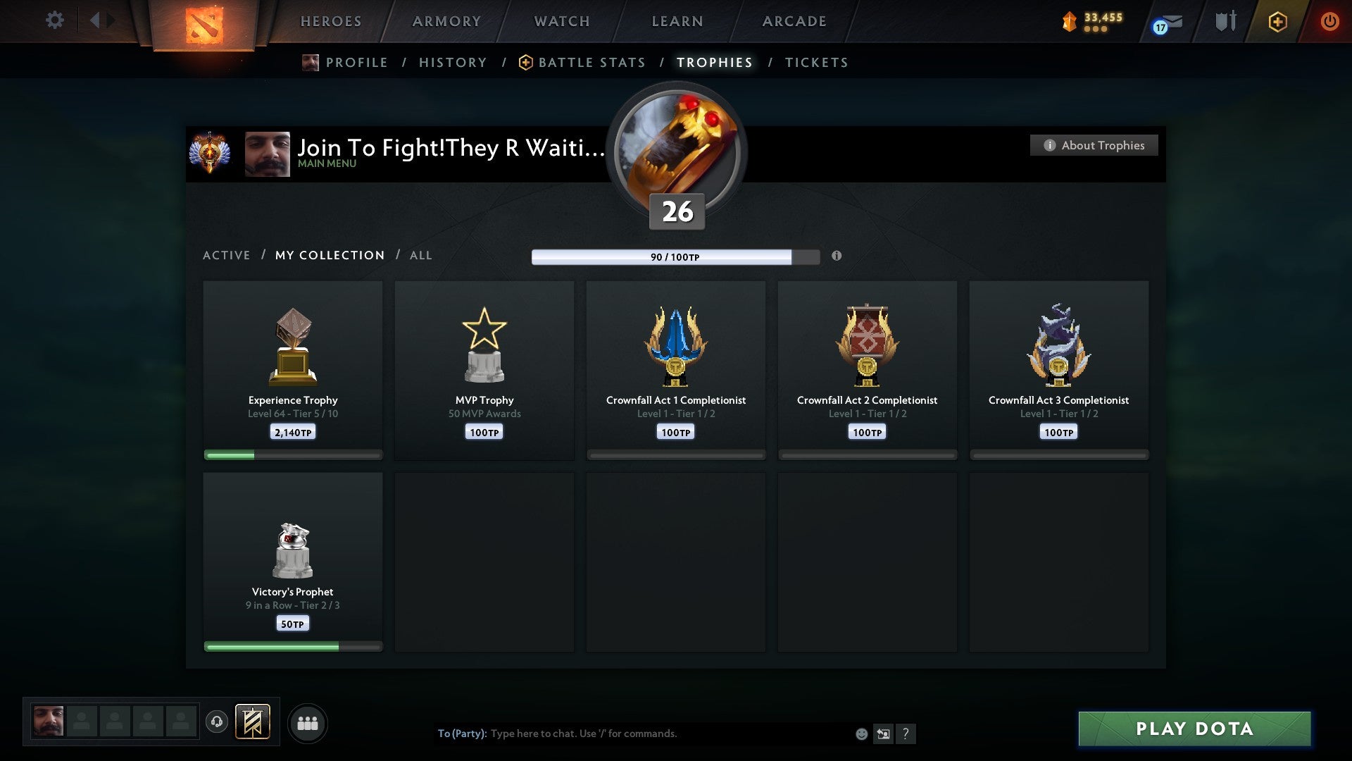 Immortal | MMR: 6845 - Behavior: 11412 - Communication: 11412