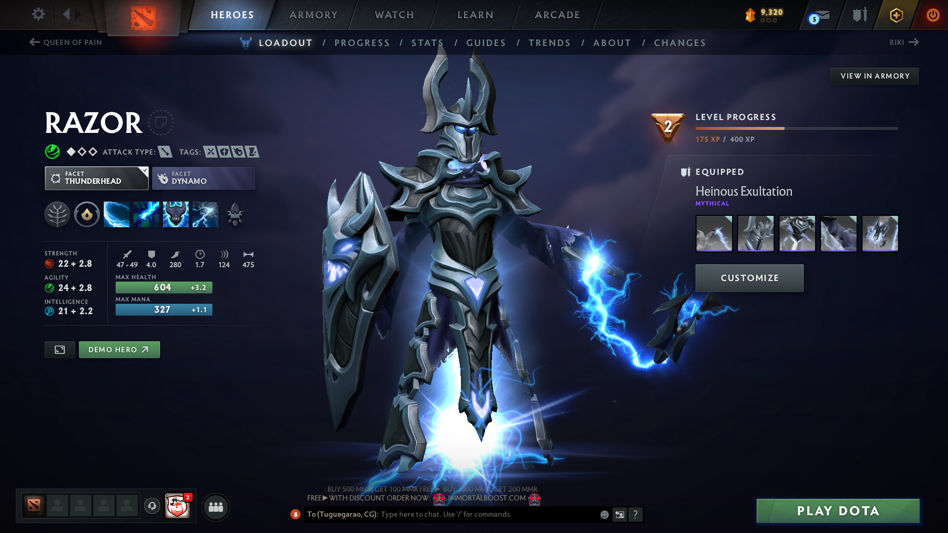 Archon V | MMR: 2783 - Behavior: 10055 - Communication: 10049