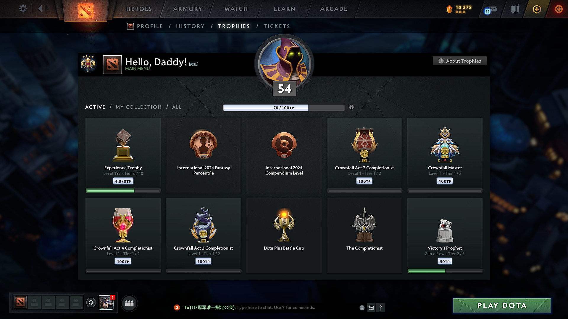 Legend IV | MMR: 3461 - Behavior: 8592 - Communication: 8592